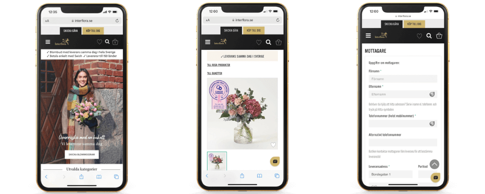 skicka blommor tibro