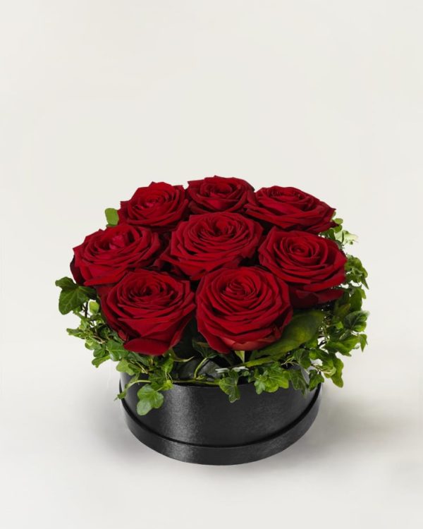 Köp blommor med hemleverans - Röd rosbox